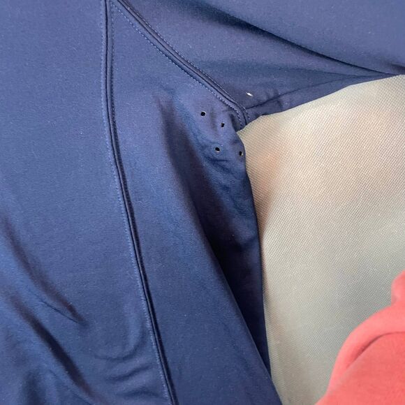 Bud Light Levelwear Quarter Zip Pullover Men’s Large Navy Logo Performance Top - Picture 6 of 11